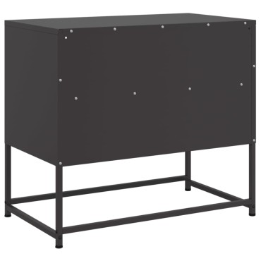vidaXL Έπιπλο Τηλεόρασης Μαύρο 68,5x39x60,5cm Ατσάλινο