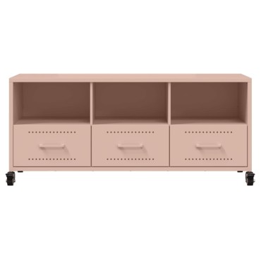 vidaXL Έπιπλο Τηλεόρασης Ροζ 100,5x39x43,5cm Ατσάλι