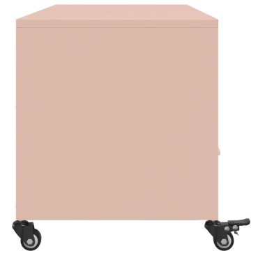 vidaXL Έπιπλο Τηλεόρασης Ροζ 100,5x39x43,5cm Ατσάλι