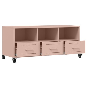 vidaXL Έπιπλο Τηλεόρασης Ροζ 100,5x39x43,5cm Ατσάλι