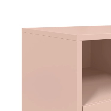 vidaXL Έπιπλο Τηλεόρασης Ροζ 100,5x39x43,5cm Ατσάλι
