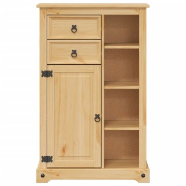 vidaXL Ντουλάπι Μπάνιου Corona 70x33x110cm από Μασίφ Ξύλο Πεύκου