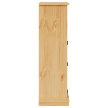 vidaXL Ντουλάπι Μπάνιου Corona 70x33x110cm από Μασίφ Ξύλο Πεύκου
