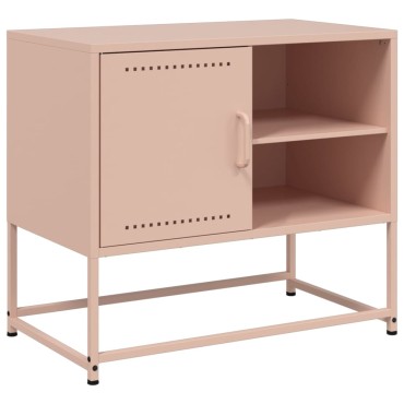 vidaXL Έπιπλο Τηλεόρασης Ροζ 68x39x60,5cm από Χάλυβα