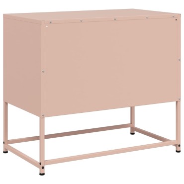 vidaXL Έπιπλο Τηλεόρασης Ροζ 68x39x60,5cm από Χάλυβα