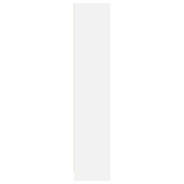 vidaXL Βιβλιοθήκη Λευκή 57x28,5x141cm από Επεξεργασμένο Ξύλο 1 τεμ.