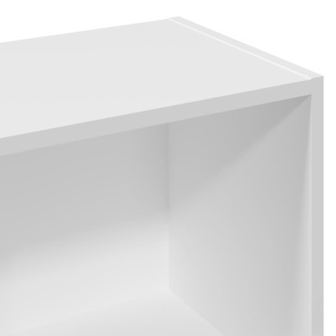 vidaXL Βιβλιοθήκη Λευκή 57x28,5x141cm από Επεξεργασμένο Ξύλο 1 τεμ.