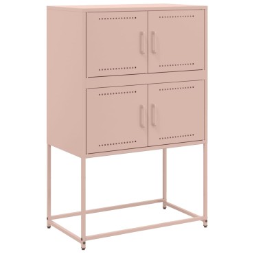 vidaXL Ντουλάπι Ροζ 68,5x38,5x107cm από Ατσάλι 1 τεμ.