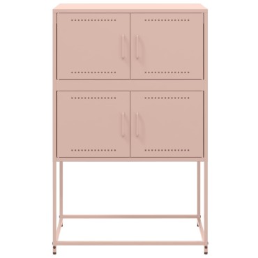 vidaXL Ντουλάπι Ροζ 68,5x38,5x107cm από Ατσάλι 1 τεμ.