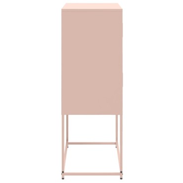 vidaXL Ντουλάπι Ροζ 68,5x38,5x107cm από Ατσάλι 1 τεμ.