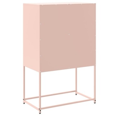 vidaXL Ντουλάπι Ροζ 68,5x38,5x107cm από Ατσάλι 1 τεμ.