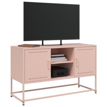 vidaXL Μπουφές Ροζ 36x39x123cm από Ατσάλι 1 τεμ.