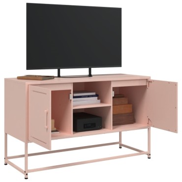 vidaXL Μπουφές Ροζ 36x39x123cm από Ατσάλι 1 τεμ.