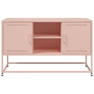 vidaXL Μπουφές Ροζ 36x39x123cm από Ατσάλι 1 τεμ.