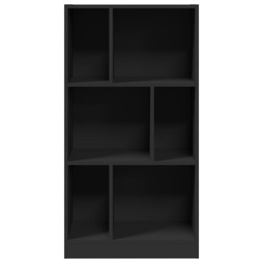 vidaXL Βιβλιοθήκη Μαύρη 57x28,5x107,5cm από Επεξεργασμένο Ξύλο 1 τεμ.