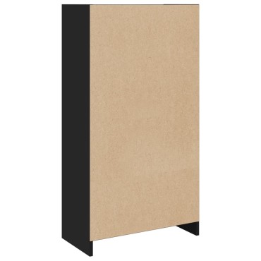 vidaXL Βιβλιοθήκη Μαύρη 57x28,5x107,5cm από Επεξεργασμένο Ξύλο 1 τεμ.