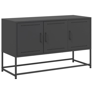 vidaXL Έπιπλο Τηλεόρασης Μαύρο 100,5x39x60,5cm Ατσάλινο