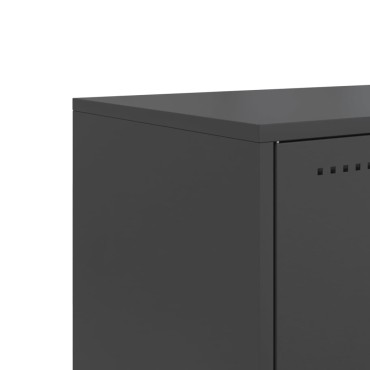 vidaXL Έπιπλο Τηλεόρασης Μαύρο 100,5x39x60,5cm Ατσάλινο