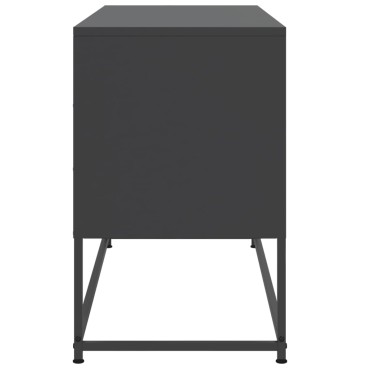vidaXL Έπιπλο Τηλεόρασης Μαύρο 100,5x39x60,5cm Ατσάλινο