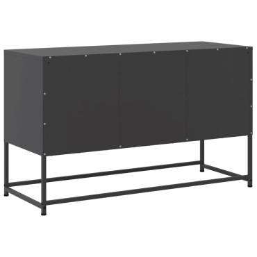 vidaXL Έπιπλο Τηλεόρασης Μαύρο 100,5x39x60,5cm Ατσάλινο
