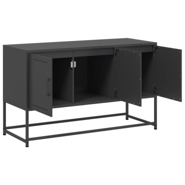 vidaXL Έπιπλο Τηλεόρασης Μαύρο 100,5x39x60,5cm Ατσάλινο