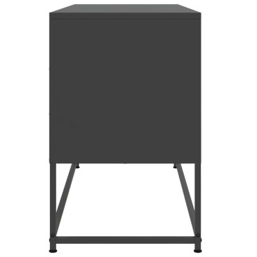 vidaXL Έπιπλο Τηλεόρασης Μαύρο 100,5x39x60,5cm Ατσάλινο