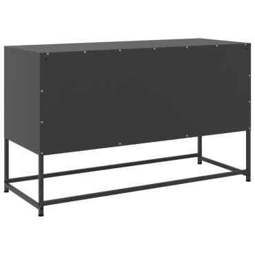 vidaXL Έπιπλο Τηλεόρασης Μαύρο 100,5x39x60,5cm Ατσάλινο