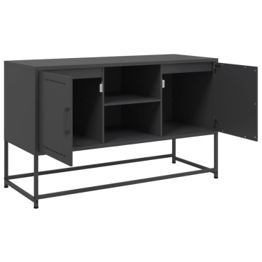 vidaXL Έπιπλο Τηλεόρασης Μαύρο 100,5x39x60,5cm Ατσάλινο