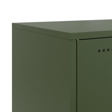 vidaXL Ντουλάπι Πράσινο Λαδί 100,5x39x107cm από Ατσάλι 1 τεμ.