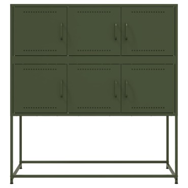 vidaXL Ντουλάπι Πράσινο Λαδί 100,5x39x107cm από Ατσάλι 1 τεμ.