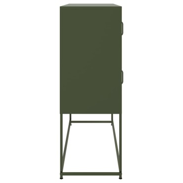 vidaXL Ντουλάπι Πράσινο Λαδί 100,5x39x107cm από Ατσάλι 1 τεμ.