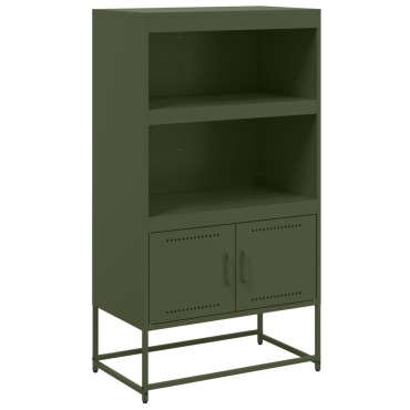 vidaXL Ραφιέρα Πράσινο Λαδί 68,5x38,5x123,5cm από Ατσάλι 1 τεμ.
