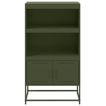 vidaXL Ραφιέρα Πράσινο Λαδί 68,5x38,5x123,5cm από Ατσάλι 1 τεμ.