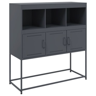 vidaXL Ντουλάπι Ανθρακί 100,5x39x107cm από Ατσάλι 1 τεμ.
