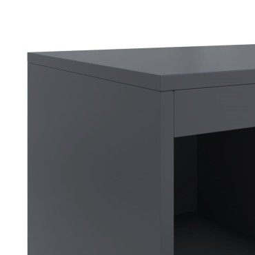 vidaXL Ντουλάπι Ανθρακί 100,5x39x107cm από Ατσάλι 1 τεμ.