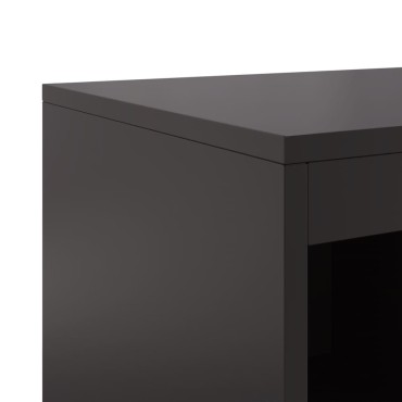 vidaXL Ντουλάπι Μαύρο 100,5x39x107cm Ατσάλινο 1 τεμ.
