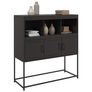 vidaXL Ντουλάπι Μαύρο 100,5x39x107cm Ατσάλινο 1 τεμ.