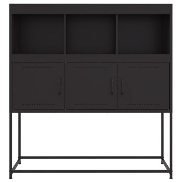 vidaXL Ντουλάπι Μαύρο 100,5x39x107cm Ατσάλινο 1 τεμ.