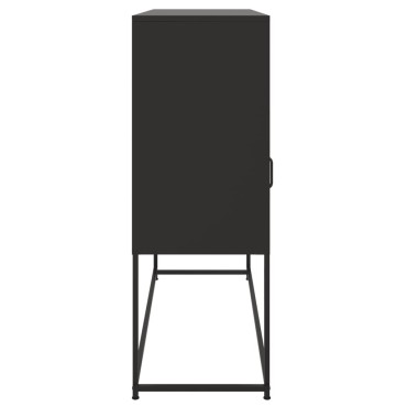 vidaXL Ντουλάπι Μαύρο 100,5x39x107cm Ατσάλινο 1 τεμ.