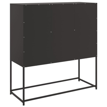 vidaXL Ντουλάπι Μαύρο 100,5x39x107cm Ατσάλινο 1 τεμ.