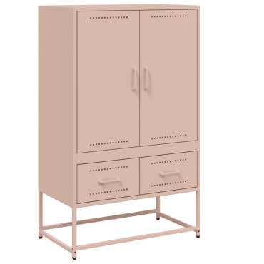 vidaXL Ντουλάπα Ροζ 68x39x111,5cm από Χάλυβα 1 τεμ.