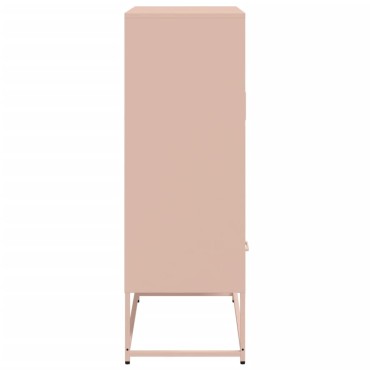 vidaXL Ντουλάπα Ροζ 68x39x111,5cm από Χάλυβα 1 τεμ.