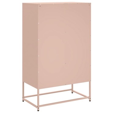 vidaXL Ντουλάπα Ροζ 68x39x111,5cm από Χάλυβα 1 τεμ.
