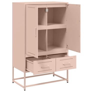vidaXL Ντουλάπα Ροζ 68x39x111,5cm από Χάλυβα 1 τεμ.