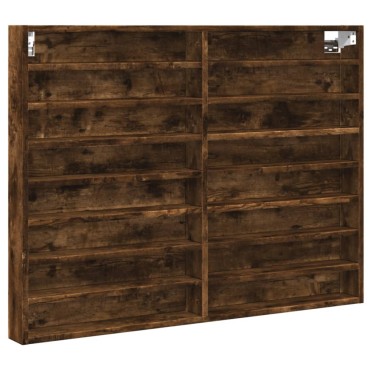 vidaXL Βιτρίνα Καπνιστή Δρυς 100x8,5x75cm από Επεξεργασμένο Ξύλο