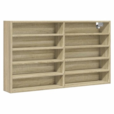 vidaXL Βιτρίνα Χρώμα Sonoma Δρυς 100x15x58cm από Επεξεργασμένο Ξύλο