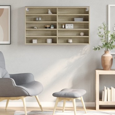 vidaXL Βιτρίνα Χρώμα Sonoma Δρυς 100x15x58cm από Επεξεργασμένο Ξύλο