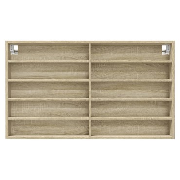 vidaXL Βιτρίνα Χρώμα Sonoma Δρυς 100x15x58cm από Επεξεργασμένο Ξύλο