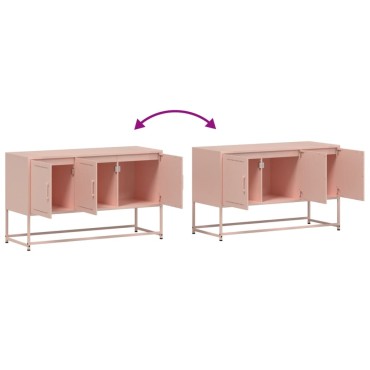 vidaXL Έπιπλο Τηλεόρασης Ροζ 100,5x39x60,5cm από Ατσάλι