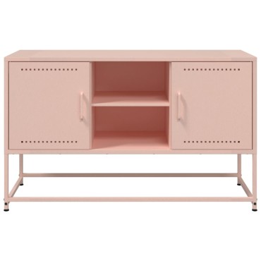 vidaXL Έπιπλο Τηλεόρασης Ροζ 100,5x39x60,5cm από Ατσάλι